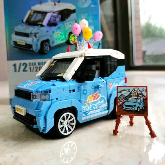 Mikro Blok Dondurma Arabası 875 Parça - Lego Setleri - Loz Mini Lego - Araba Lego - Loz Lego - Mikro Bloklar