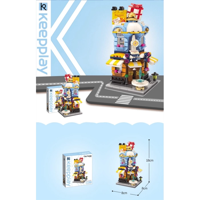 Mikro Blok Hediye Dükkanı 389 Parça - Lego Setleri - Keeppley Mini Lego - Dükkan Lego - KeeppleyLego - Mikro Bloklar
