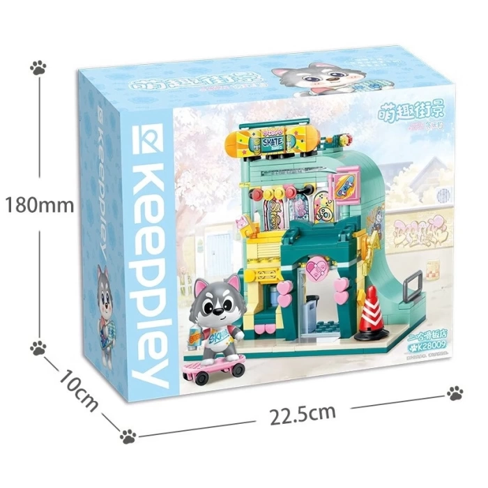 Mikro Blok Kaykay Dükkanı 344 Parça - Lego Setleri - Keeppley Mini Lego - Keeppley Lego - Mikro Bloklar
