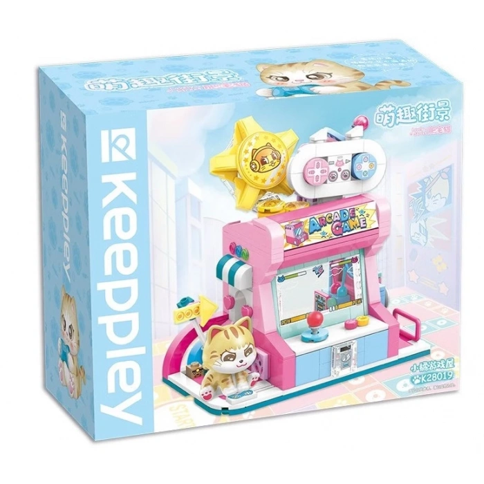 Mikro Blok Kedi Oyun Evi Dükkanı 384 Parça - Lego Setleri - Keeppley Mini Lego - Keeppley Lego - Mikro Bloklar