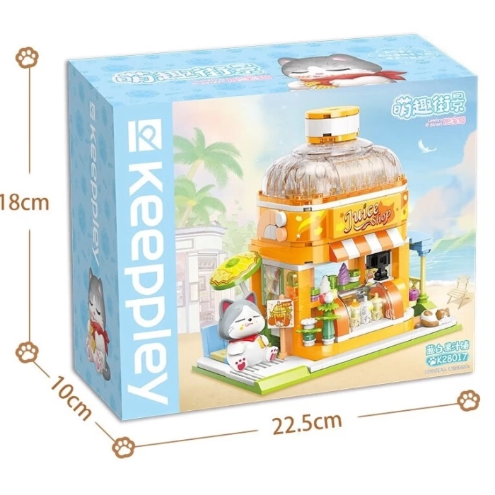 Mikro Blok Meyve Suyu Dükkanı 315 Parça - Lego Setleri - Keeppley Mini Lego - Keeppley Lego - Mikro Bloklar