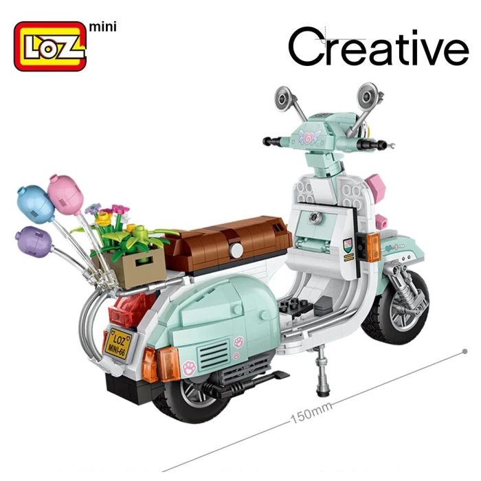 Mikro Blok Motosiklet 673 Parça - Lego Setleri - Loz Mini Lego - Motor Lego - Loz Lego - Mikro Bloklar