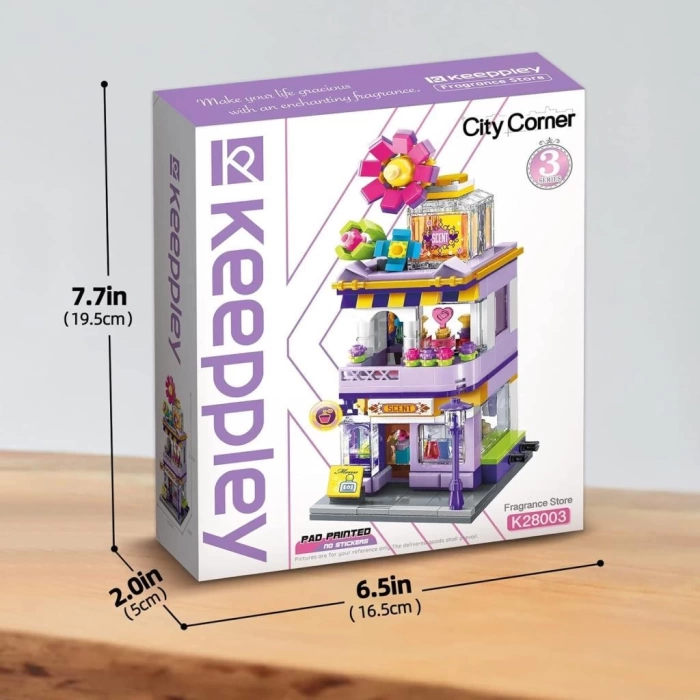 Mikro Blok Parfüm Dükkanı 306 Parça - Lego Setleri - Keeppley Mini Lego - Dükkan Lego - Keeppley Lego - Mikro Bloklar