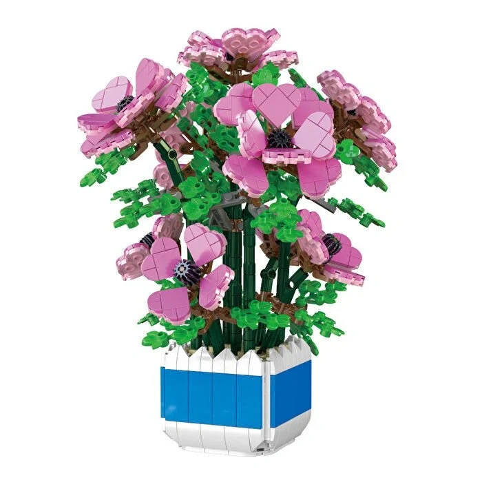 Mikro Blok Şakayık Çiçeği 1113 Parça - Lego Setleri - MEGA Lego - Çiçek Lego - MEGA Çiçek Lego - Mikro Bloklar