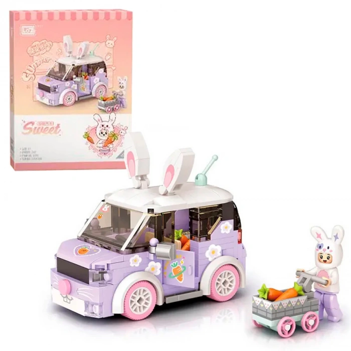 Mikro Blok Şehir Merkezi Havuç Arabası 242 Parça - Lego Setleri - Loz Mini Lego - Çiçek Lego - Loz Lego - Mikro Bloklar