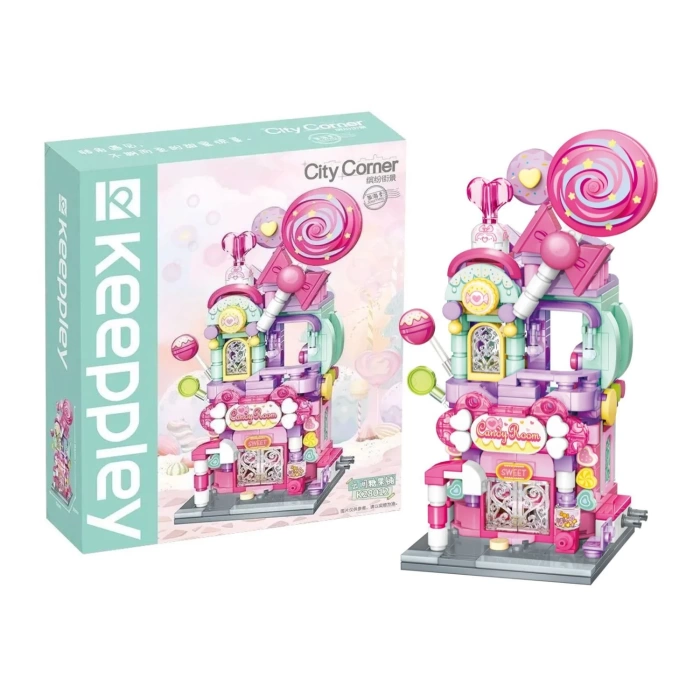 Mikro Blok Şeker Dükkanı 358 Parça - Lego Setleri - Keeppley Mini Lego - Dükkan Lego - Keeppley Lego - Mikro Bloklar