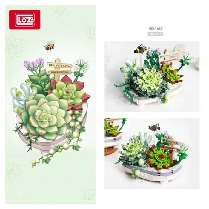 Mikro Blok Sonsuz Çiçekler Sulu Meyveler 389 Parça - Lego Setleri - Loz Mini Lego - Çiçek Lego - Loz Lego - Mikro Bloklar