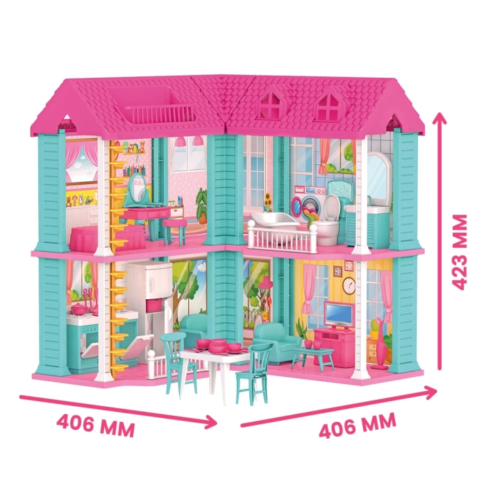 Milanın Okyanus Evi - Ev Oyuncak - Milanın Okyanus Ev Seti - Barbie Ev Seti - Rüya Evi - Oyun Evi