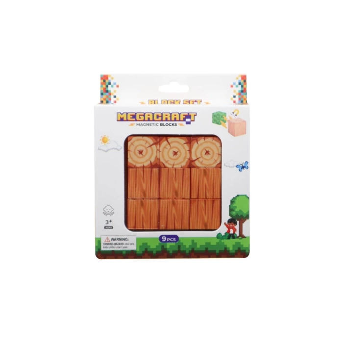 Minecraft Ağaç Gövdesi Desenli Blok Manyetik Lego Minecraft Manyetik Lego Minecraft Lego Megacraft Lego Seti Megnetic Blocks
