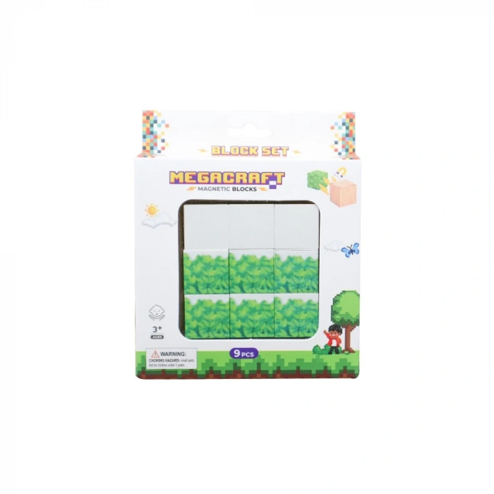 Minecraft Karlı Çimen Desenli Blok Manyetik Lego Minecraft Manyetik Lego Minecraft Lego Megacraft Lego Seti Megnetic Blocks