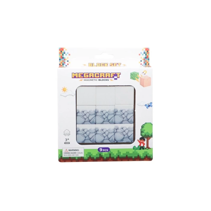 Minecraft Karlı Taş Desenli Blok Manyetik Lego Minecraft Manyetik Lego Minecraft Lego Megacraft Lego Seti Megnetic Blocks