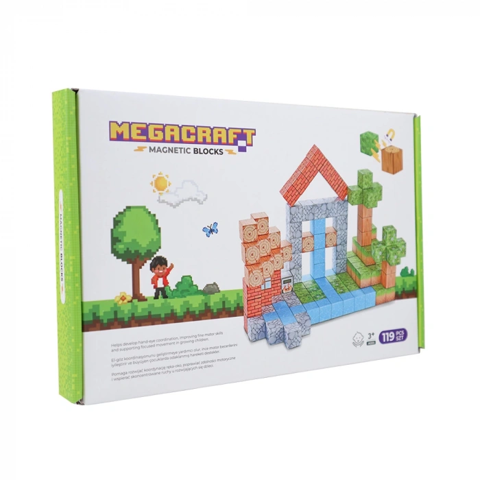 Minecraft Orman Temalı 119 Parça Manyetik Lego Minecraft Manyetik Lego Minecraft Lego Megacraft Lego Seti Megnetic Blocks