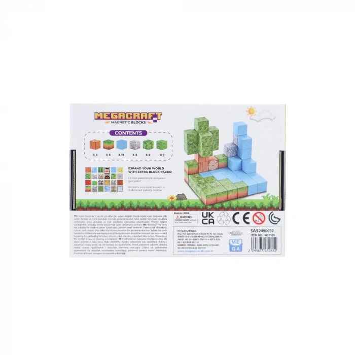 Minecraft Orman Temalı 47 Parça Manyetik Lego Minecraft Manyetik Lego Minecraft Lego Megacraft Lego Seti Megnetic Blocks