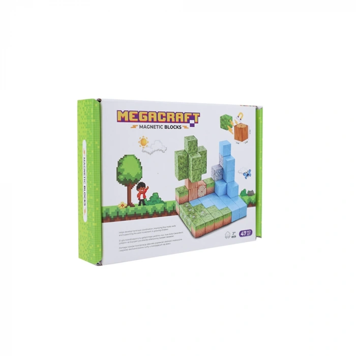 Minecraft Orman Temalı 47 Parça Manyetik Lego Minecraft Manyetik Lego Minecraft Lego Megacraft Lego Seti Megnetic Blocks