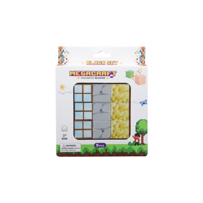 Minecraft Pencere, Kaya ve Altın Desenli Blok Manyetik Lego Minecraft Manyetik Lego Minecraft Lego Megacraft Lego Seti Megnetic Blocks