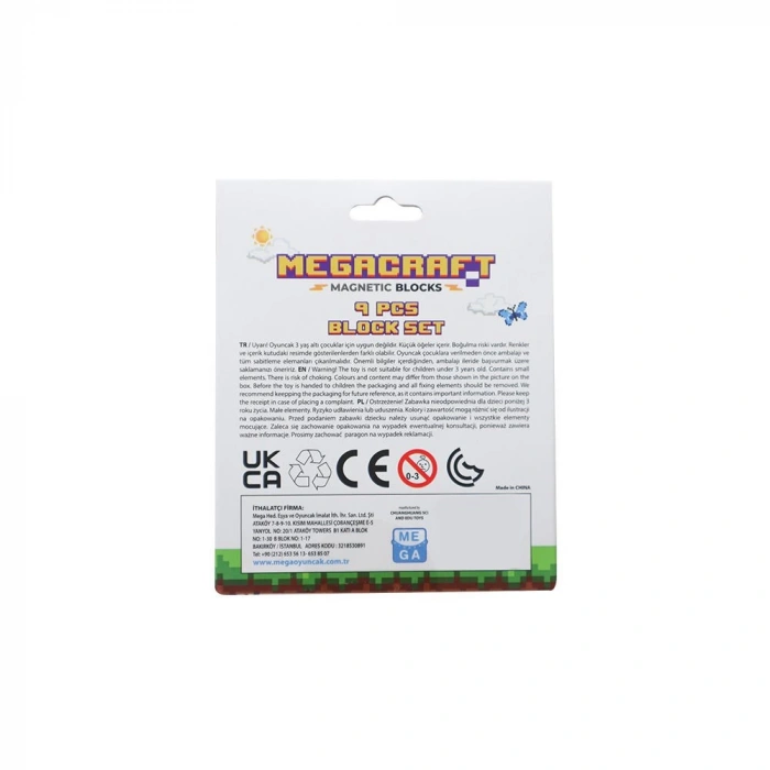 Minecraft Sandık ve Ocak Desenli Blok Manyetik Lego Minecraft Manyetik Lego Minecraft Lego Megacraft Lego Seti Megnetic Blocks