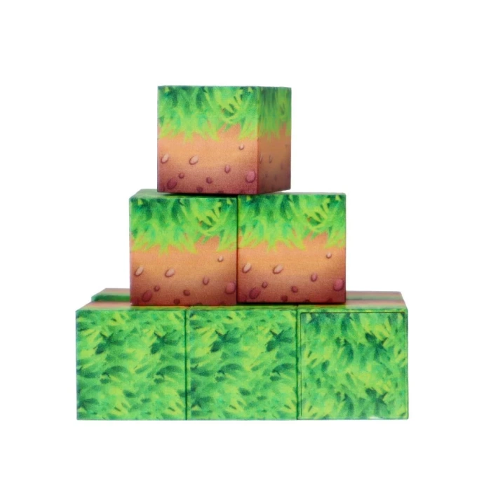 Minecraft Toprak Desenli Blok Manyetik Lego Minecraft Manyetik Lego Minecraft Lego Megacraft Lego Seti Megnetic Blocks