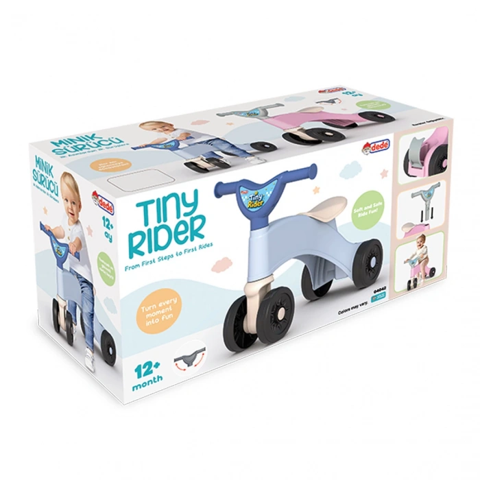 Minik Sürücü İlk Bisikletim Pembe - Binmeli İlk Bisiklet - Çocuk Motoru - İlk Adım Bisikleti 4 Teker Motosiklet