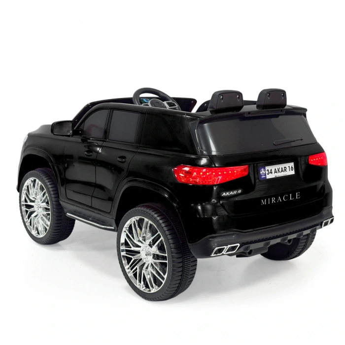 Miracle GT Siyah Uzaktan Kumandalı 4X2 12 Volt Akülü Araba - RC Mercedes Akülü Araba