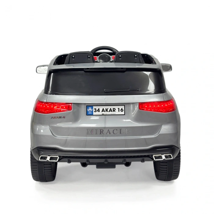 Miracle GT Gri Uzaktan Kumandalı 4X2 12 Volt Akülü Araba - RC Mercedes Akülü Araba