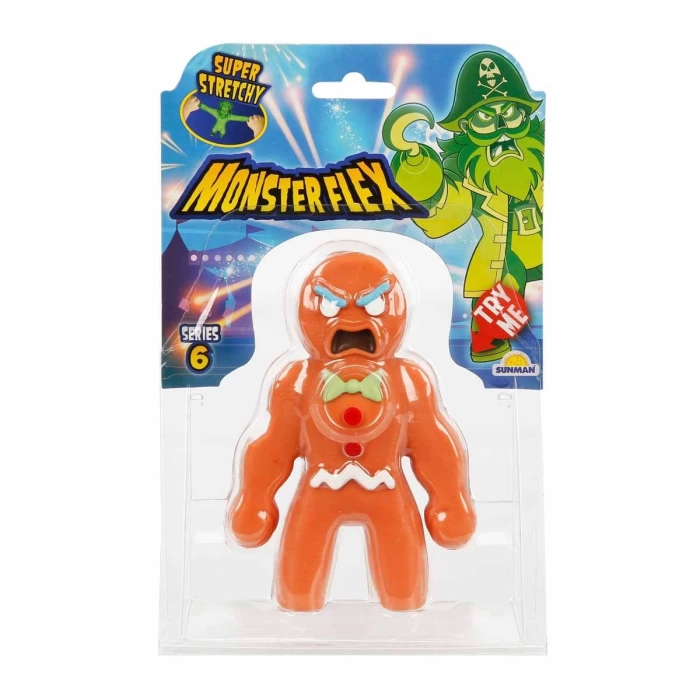 Monster Flex Stretch Gingermonster Figür - Monster Stretch Figür - Esneyen Oyuncakları Esneyebilen Oyuncak