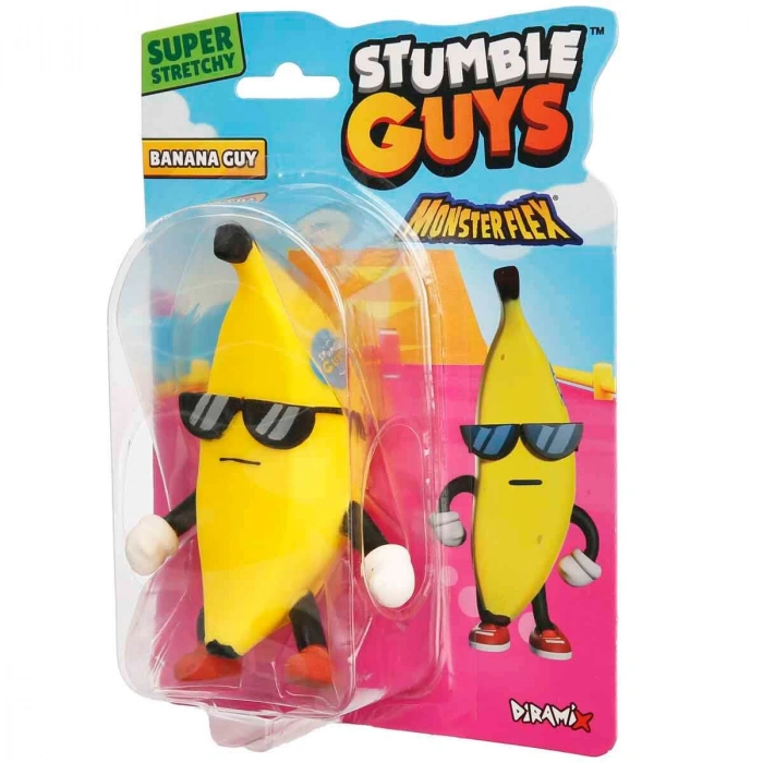 Monster Flex Stumble Guys Stretch Banana Guy Figür - Stumble Guys Stretch Figür - Stumble Guys Oyuncakları