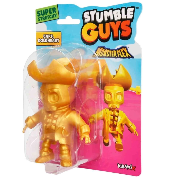 Monster Flex Stumble Guys Stretch Capt Goldheart Figür - Stumble Guys Stretch Figür - Stumble Guys Oyuncakları