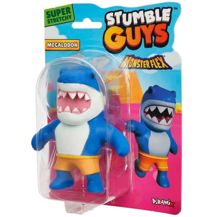 Monster Flex Stumble Guys Stretch Megalodon Figür - Stumble Guys Stretch Figür - Stumble Guys Oyuncakları