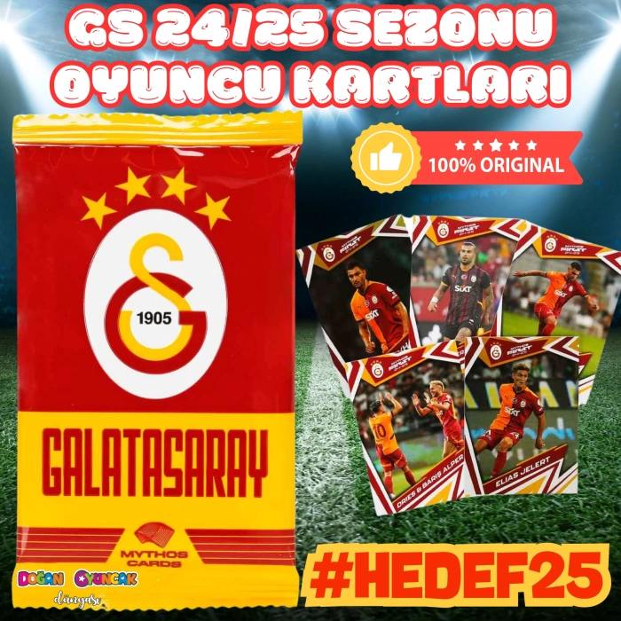 Mythos Cards Galatasaray 24/25 Oyuncu Karları - GS Oyuncu Kartları - Futbolcu Kartları - Galatasaray #Hedef25