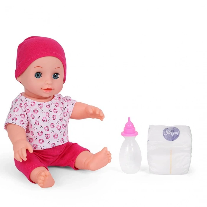 Naime Altını Islatan Et Bebek - Oyuncak Altını Islatan Bebek - Su İçen Bebek - Altına İşeyen Bebek - Pembe