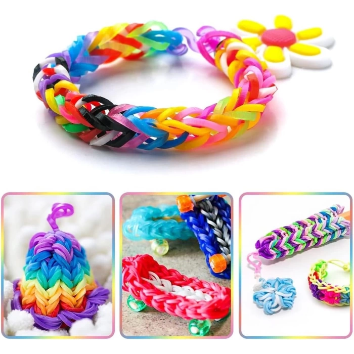 Orijinal Loom Twister 2000 Parça Seti - Takı Seti - Toka, Bilezik Ve Kolye Yapma Seti - Loom Twister