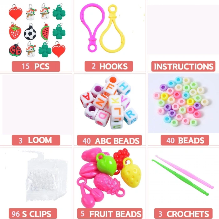 Orijinal Loom Twister 5000 Parça Seti - Takı Seti - Toka, Bilezik Ve Kolye Yapma Seti - Loom Twister