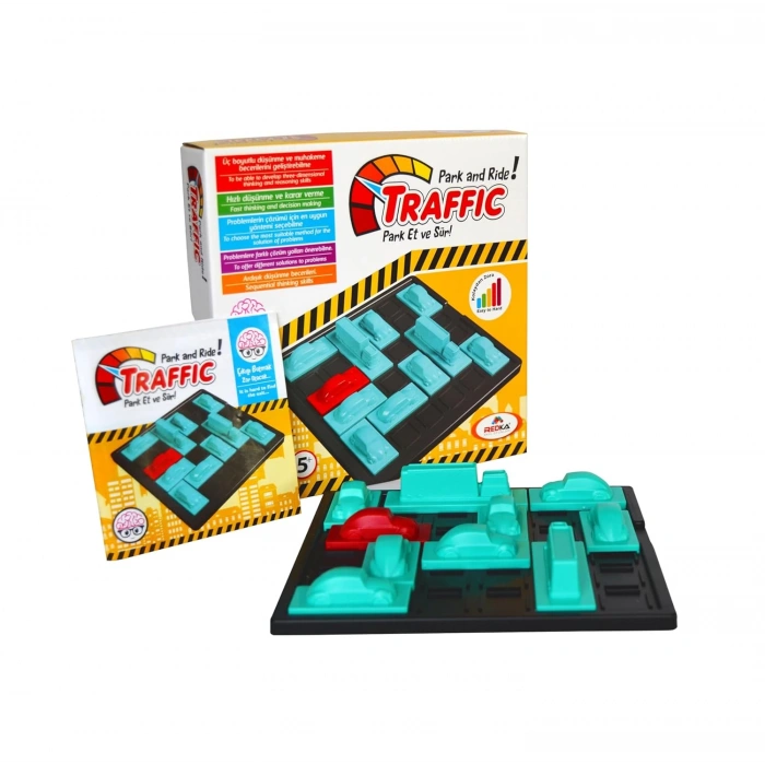 Orijinal Trafik Oyunu - Akıl ve Zeka Oyunu - Labirent Oyunu - Redka Traffic Oyunu - Strateji Oyunu