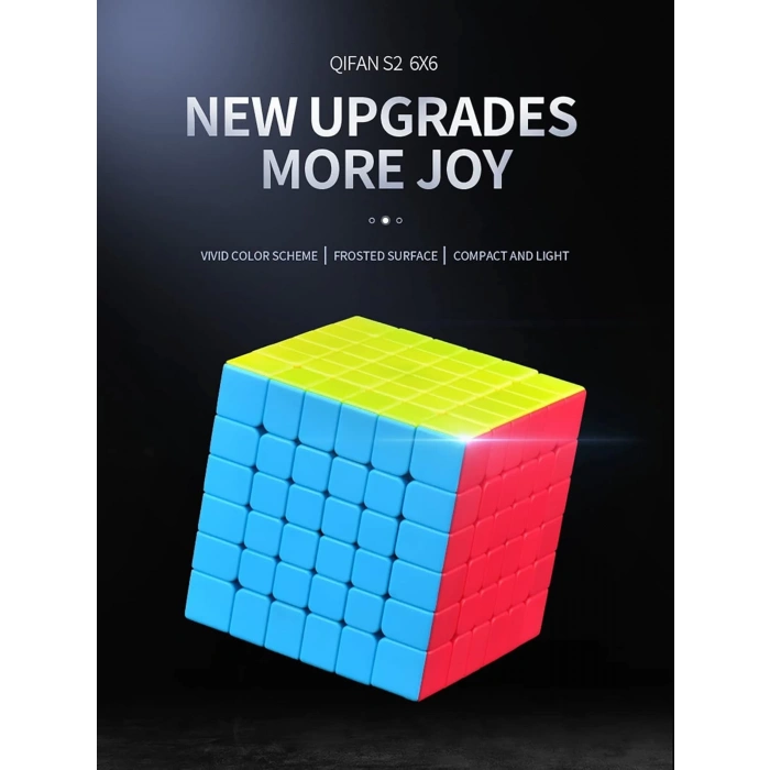 Orijinal Lüx QY 6x6 Speed Küp - QiYi 6x6 Küp - Akıl Küpü - Orjinal QY Speed Küp - Zeka Küpü