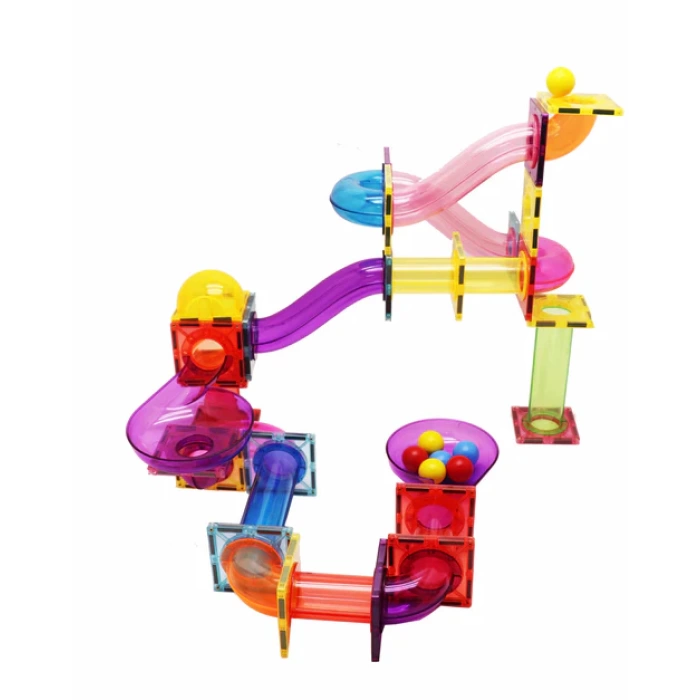 Orijinal Magnescape Magnetic Tiles 106 Parça - Magnetic Magical Magnet - Mıknatıslı Lego Magnescape