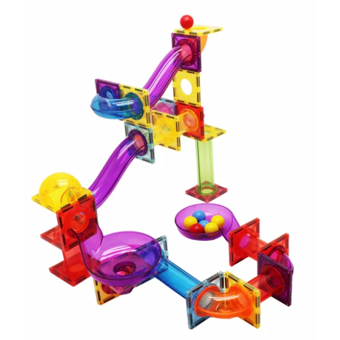 Orijinal Magnescape Magnetic Tiles 106 Parça - Magnetic Magical Magnet - Mıknatıslı Lego Magnescape