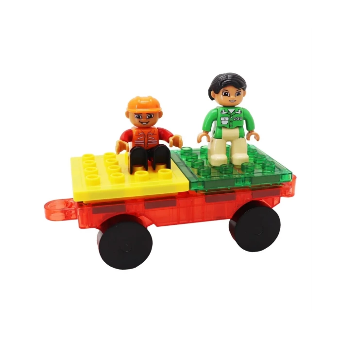 Orijinal Magnescape Magnetic Tiles 108 Parça - Magnetic Magical Magnet - Mıknatıslı Lego Magnescape
