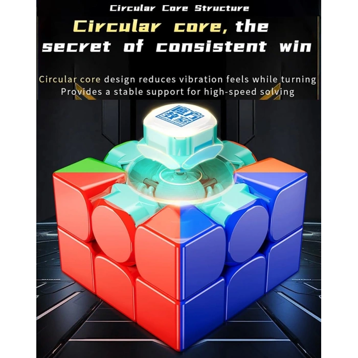 Orijinal MoYu 3x3 RS3M Manyetik Çift Modülasyon Küp - Moyu Speed Cube - Moyu RS3M 3x3 Zeka Küpü - Zeka Küpü - Magnetic Cube
