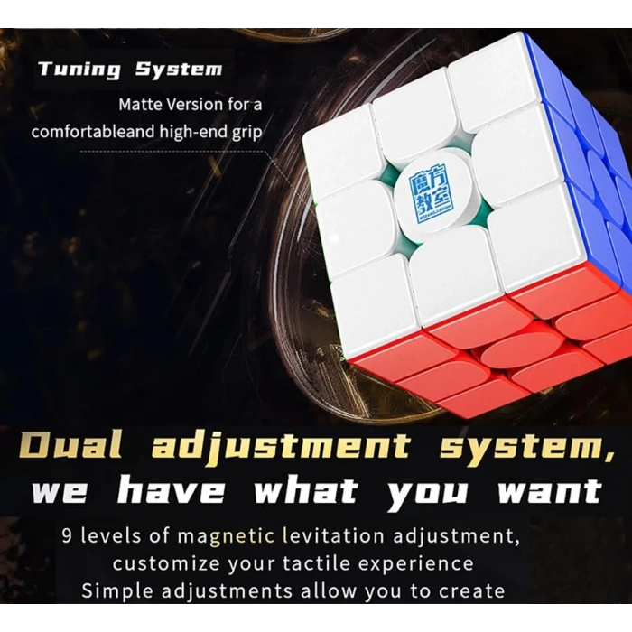 Orijinal MoYu 3x3 RS3M Manyetik Çift Modülasyon Küp - Moyu Speed Cube - Moyu RS3M 3x3 Zeka Küpü - Zeka Küpü - Magnetic Cube