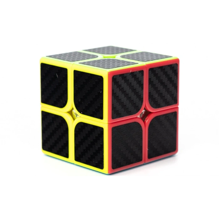 Orijinal MoYu Fiber Karbon 2x2 Küp - Moyu Speed Cube - Moyu Fiber Karbon 2x2 Zeka Küpü - Zeka Küpü - Rubik Küp