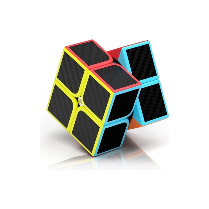 Orijinal MoYu Fiber Karbon 2x2 Küp - Moyu Speed Cube - Moyu Fiber Karbon 2x2 Zeka Küpü - Zeka Küpü - Rubik Küp