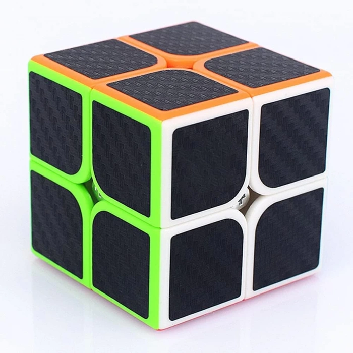 Orijinal MoYu Fiber Karbon 2x2 Küp - Moyu Speed Cube - Moyu Fiber Karbon 2x2 Zeka Küpü - Zeka Küpü - Rubik Küp