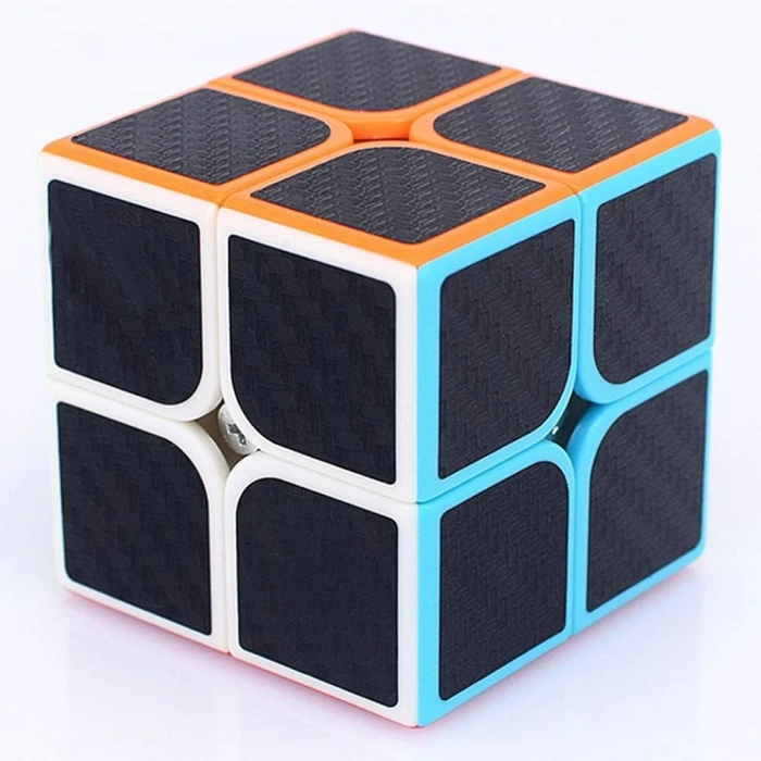Orijinal MoYu Fiber Karbon 2x2 Küp - Moyu Speed Cube - Moyu Fiber Karbon 2x2 Zeka Küpü - Zeka Küpü - Rubik Küp