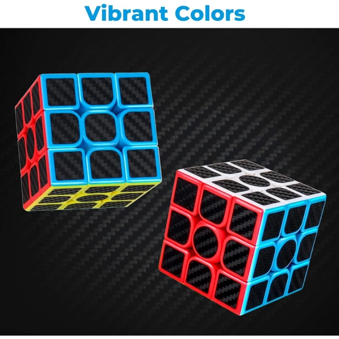 Orijinal MoYu Fiber Karbon 3x3 Küp - Moyu Speed Cube - Moyu Fiber Karbon 3x3 Zeka Küpü - Zeka Küpü - Rubik Küp