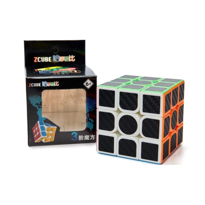 Orijinal MoYu Fiber Karbon 3x3 Küp - Moyu Speed Cube - Moyu Fiber Karbon 3x3 Zeka Küpü - Zeka Küpü - Rubik Küp