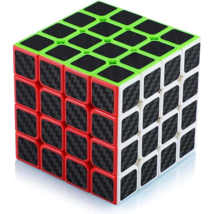 Orijinal MoYu Fiber Karbon 4x4 Küp - Moyu Speed Cube - Moyu Fiber Karbon 4x4 Zeka Küpü - Zeka Küpü - Rubik Küp