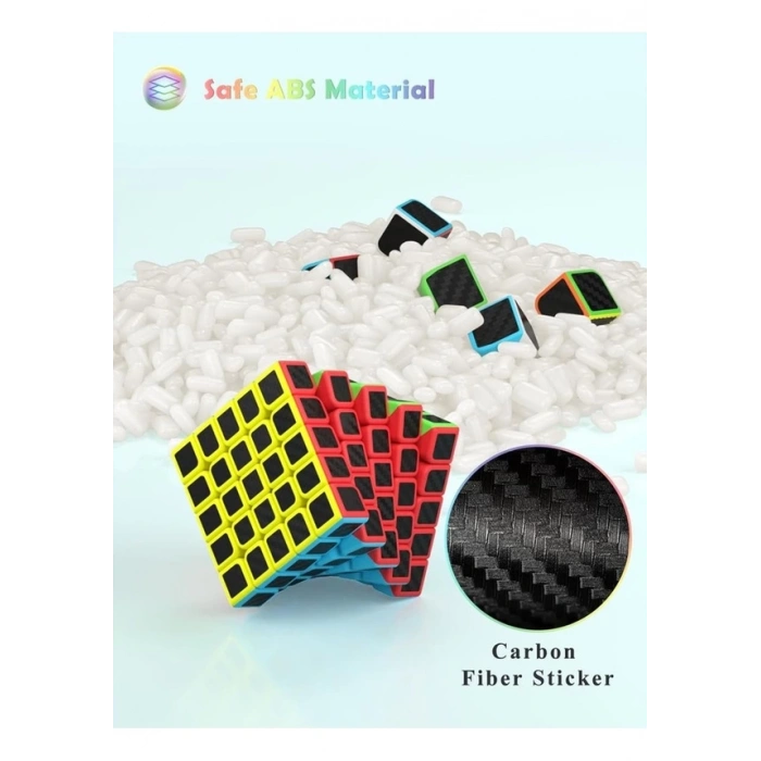 Orijinal MoYu Fiber Karbon 5x5 Küp - Moyu Speed Cube - Moyu Fiber Karbon 5x5 Zeka Küpü - Zeka Küpü - Rubik Küp