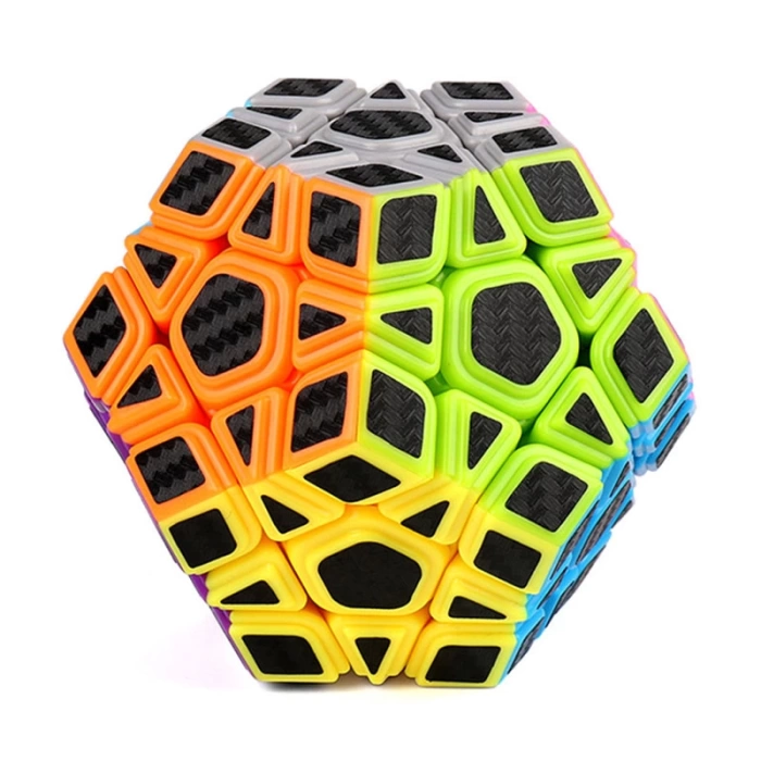 Orijinal MoYu Fiber Karbon Megaminx Küp - Moyu Speed Cube - Moyu Fiber Karbon Megaminx Zeka Küpü - Zeka Küpü - Rubik Küp