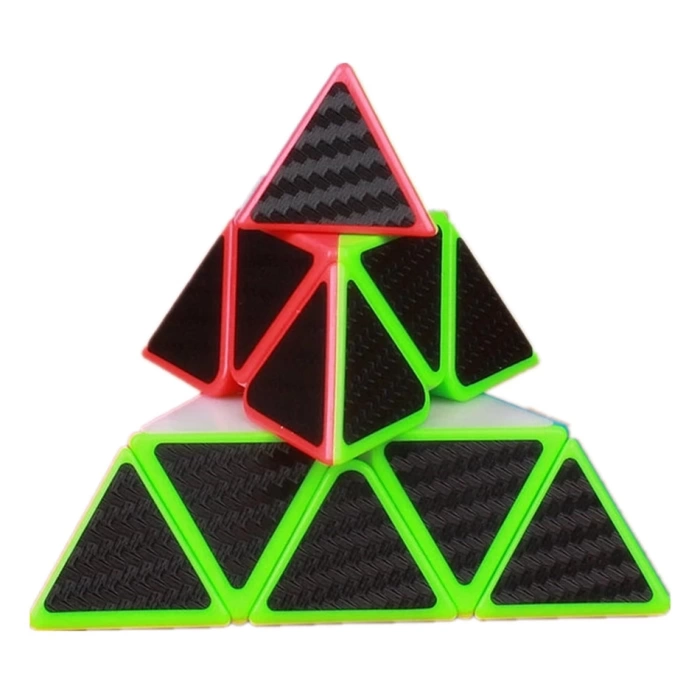 Orijinal MoYu Fiber Karbon Piramit Küp - Moyu Speed Cube - Moyu Fiber Karbon Piramit Zeka Küpü - Zeka Küpü - Rubik Küp