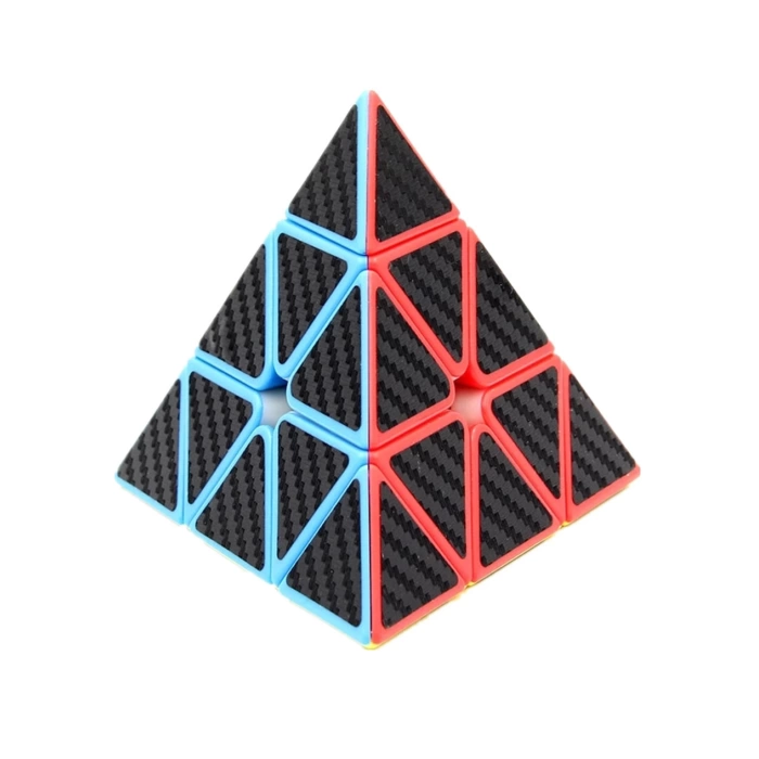 Orijinal MoYu Fiber Karbon Piramit Küp - Moyu Speed Cube - Moyu Fiber Karbon Piramit Zeka Küpü - Zeka Küpü - Rubik Küp